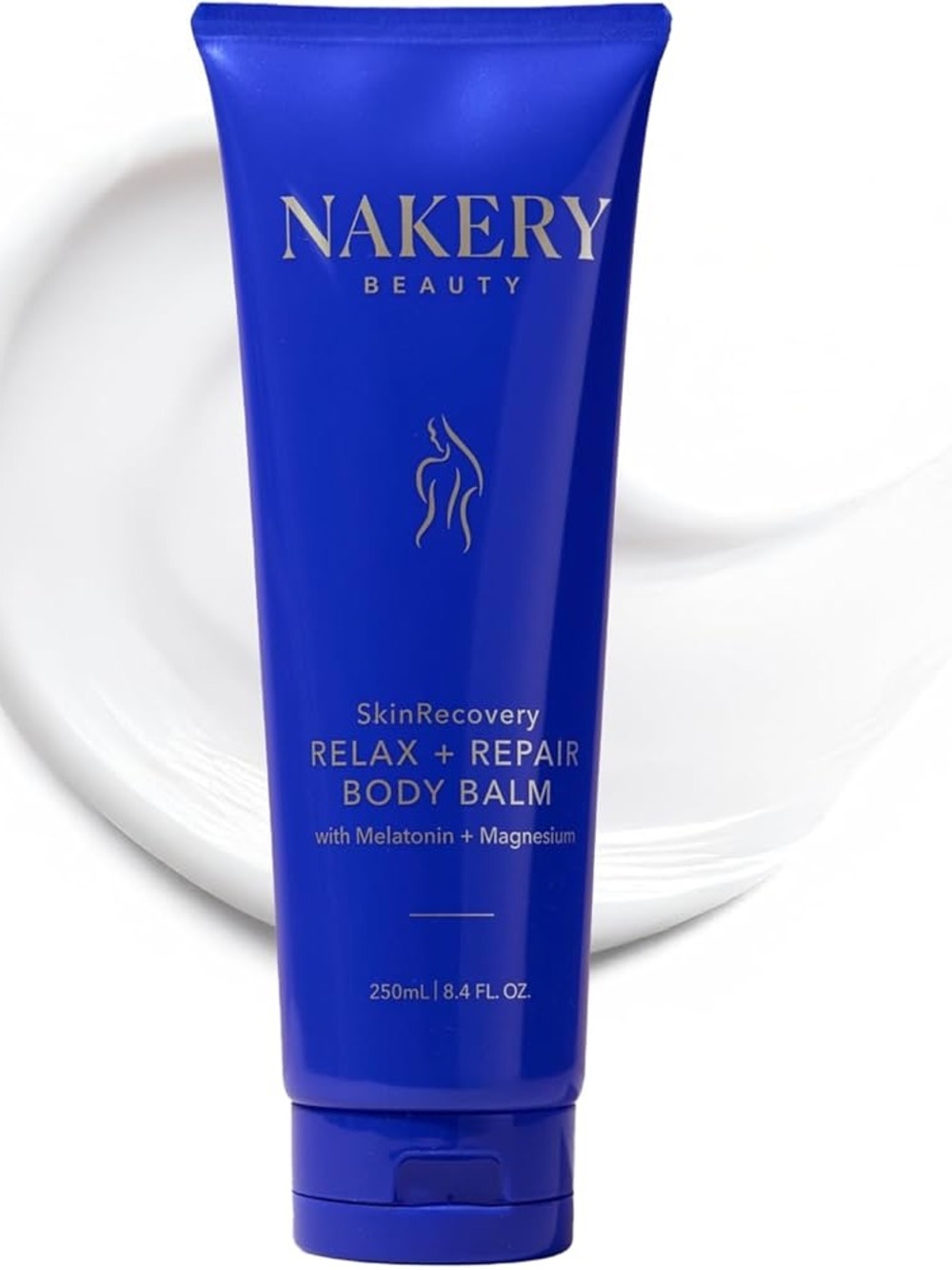Nakery Beauty Relax + Repair Body Balm - Huge, 8.4 Oz Melatonin & Magnesium